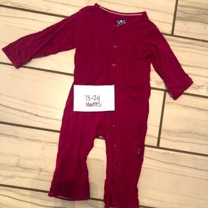 Kickee Pants Magenta Button Up